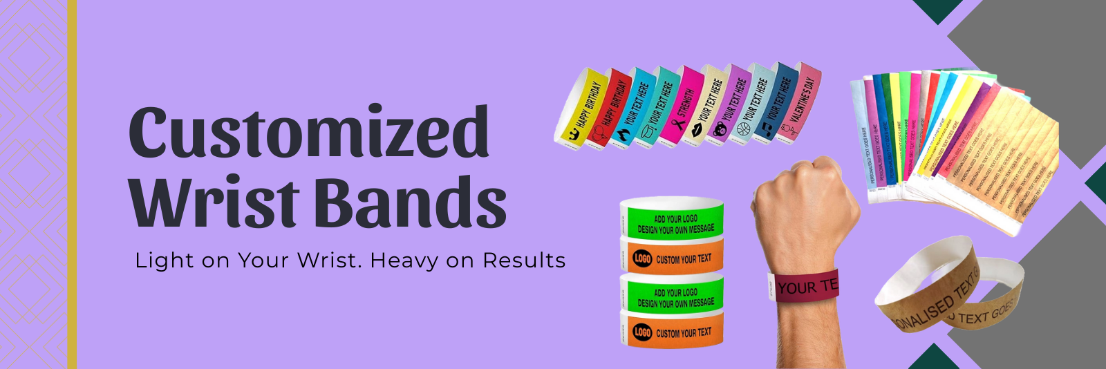 Customized Wrist Bands for Events and Branding – Bold Vision UAE