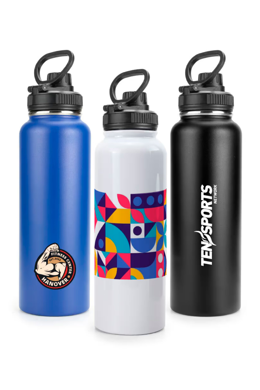 Customized drinkware with printed logo β including mugs, water bottles, tumblers, and flasks for corporate gifting and promotional branding