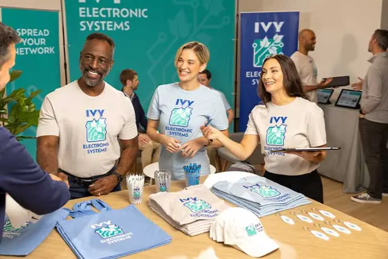 Customized apparel with printed logo – branded t-shirts, hoodies, polo shirts, and uniforms for corporate, schools, and events