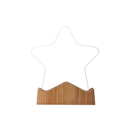 Star Shaped Wooden Trophy with Custom Engraving