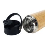 Eco-Friendly Bamboo Flask with Built-in Tea Infuser