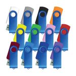 Matt Blue Swivel USB Flash Drive – Matte Finish and Swivel Design
