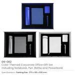 Corporate Office Gift Set in Color-Themed Box with Ribbon Handle
