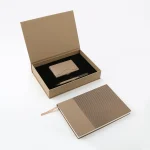 Executive Notebook Gift Set with PU Binder, Metal Pen, and Card Holder