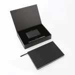 Executive Notebook Gift Set with PU Binder, Metal Pen, and Card Holder