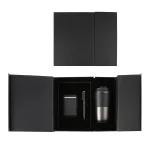 Elegant Gift Set with Stainless Steel Mug, PU Notebook, and Metal Pen in Leather Box