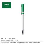 Maxema Ethic Flag Pen with Pull-Out Banner – Eco-Friendly Design