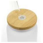 455ml Glass Bottle with Bamboo Lid and Reusable Straw