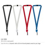 Lanyard with Reel Badge Holder and Safety Lock for ID Cards