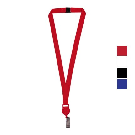Lanyard with Reel Badge Holder and Safety Lock for ID Cards