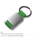 Metal Keychain with Strap – Customizable Corporate Gift
