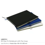 PU Notebooks B5 Size, Pen Loop, Ribbon Bookmark, Elastic Band - Image 5