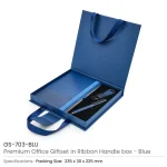 Premium Office Gift Set in Elegant Ribbon Handle Box