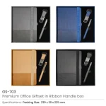 Premium Office Gift Set in Elegant Ribbon Handle Box