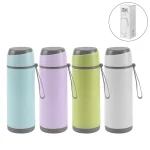 500ml Sports Glass Bottle with Twist-Off Lid and Carry Handle