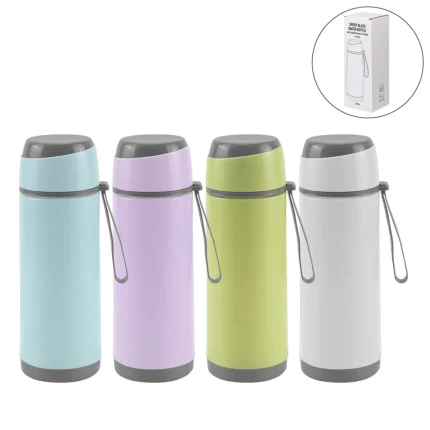 500ml Sports Glass Bottle with Twist-Off Lid and Carry Handle