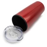 Double-Wall Insulated Travel Mug with Clear Lid