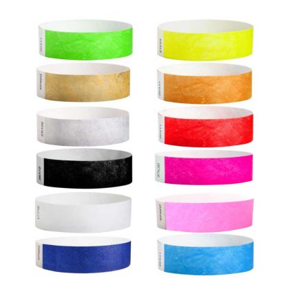 Tyvek Wristbands – Waterproof, Adjustable, and Adhesive for Events