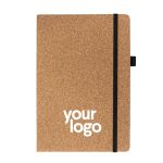 Cork cover notebook with eco-friendly design and natural texture