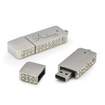 Crystal Studded USB Flash Drive – Elegant and Functional Tech Gift