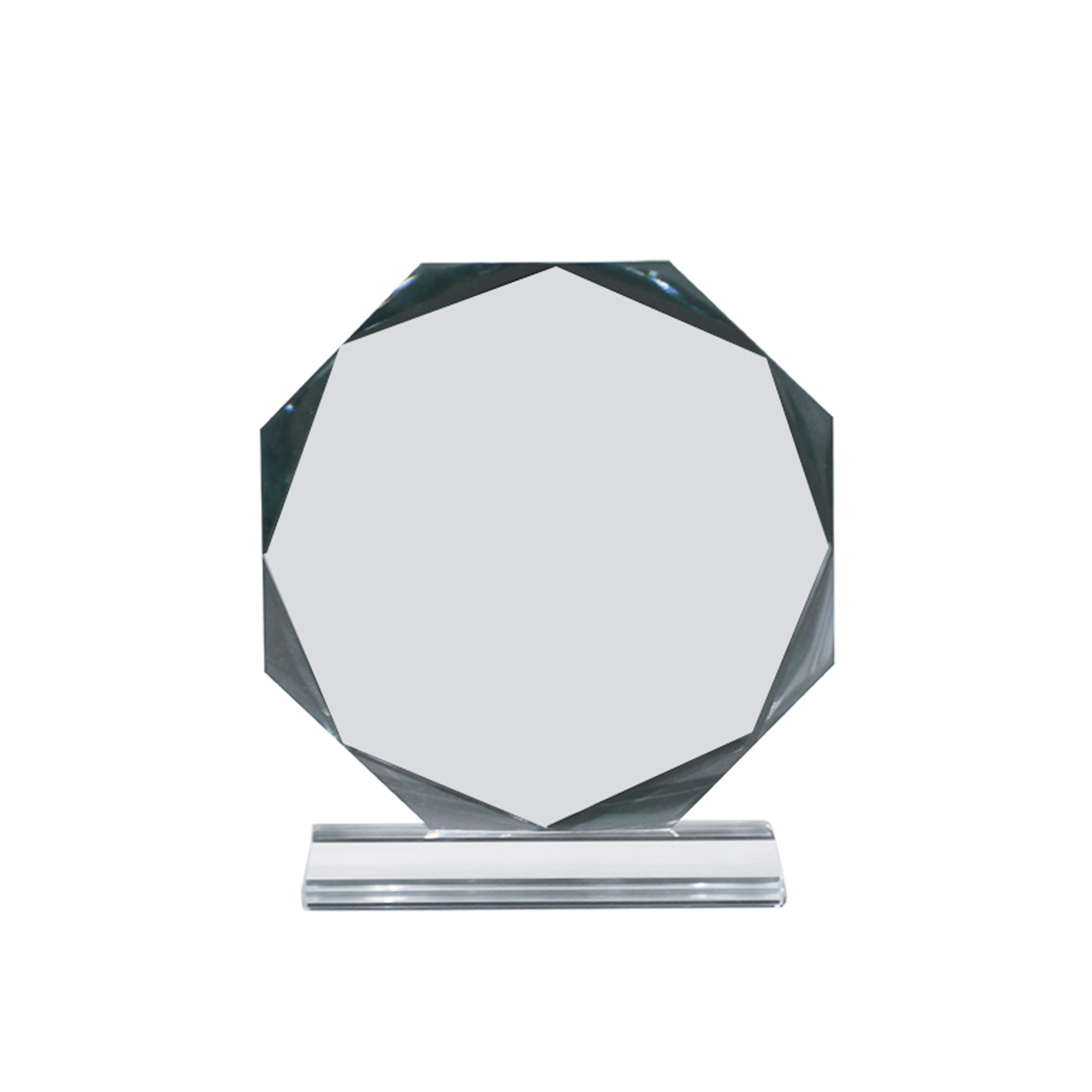 Octagon Crystal Award – Small Size Recognition Trophy Small Octagon Crystal Award Trophy for Corporate Recognition