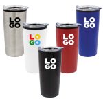Double-Wall Insulated Travel Mug with Clear Lid