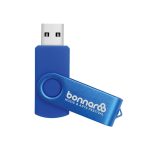 Matt Blue Swivel USB Flash Drive – Matte Finish and Swivel Design