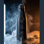 CIVORA Premium Soft Touch Matte Cola Bottle 500ml Stainless Steel Insulated Water Bottle Leakproof Portable for Gym Office Travel BPA Free - Image 3